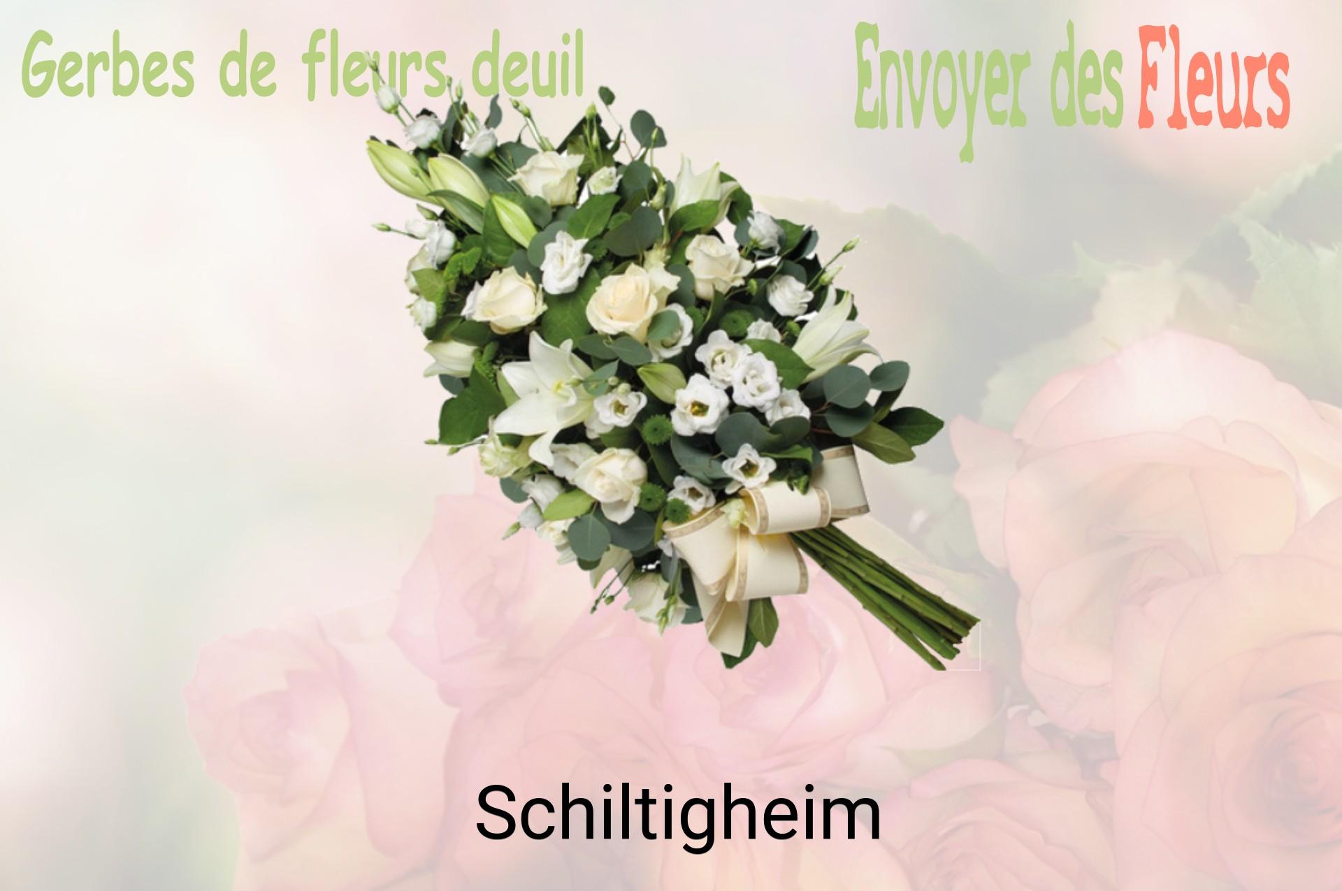 Gerbe de fleurs de deuil livrée à Schiltigheim